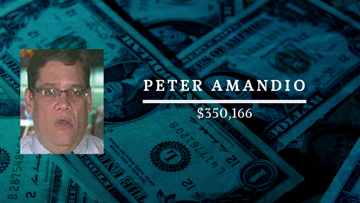 Peter Amandio: $350,166